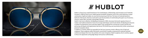 hublot sunglasses 2019|where to buy Hublot.